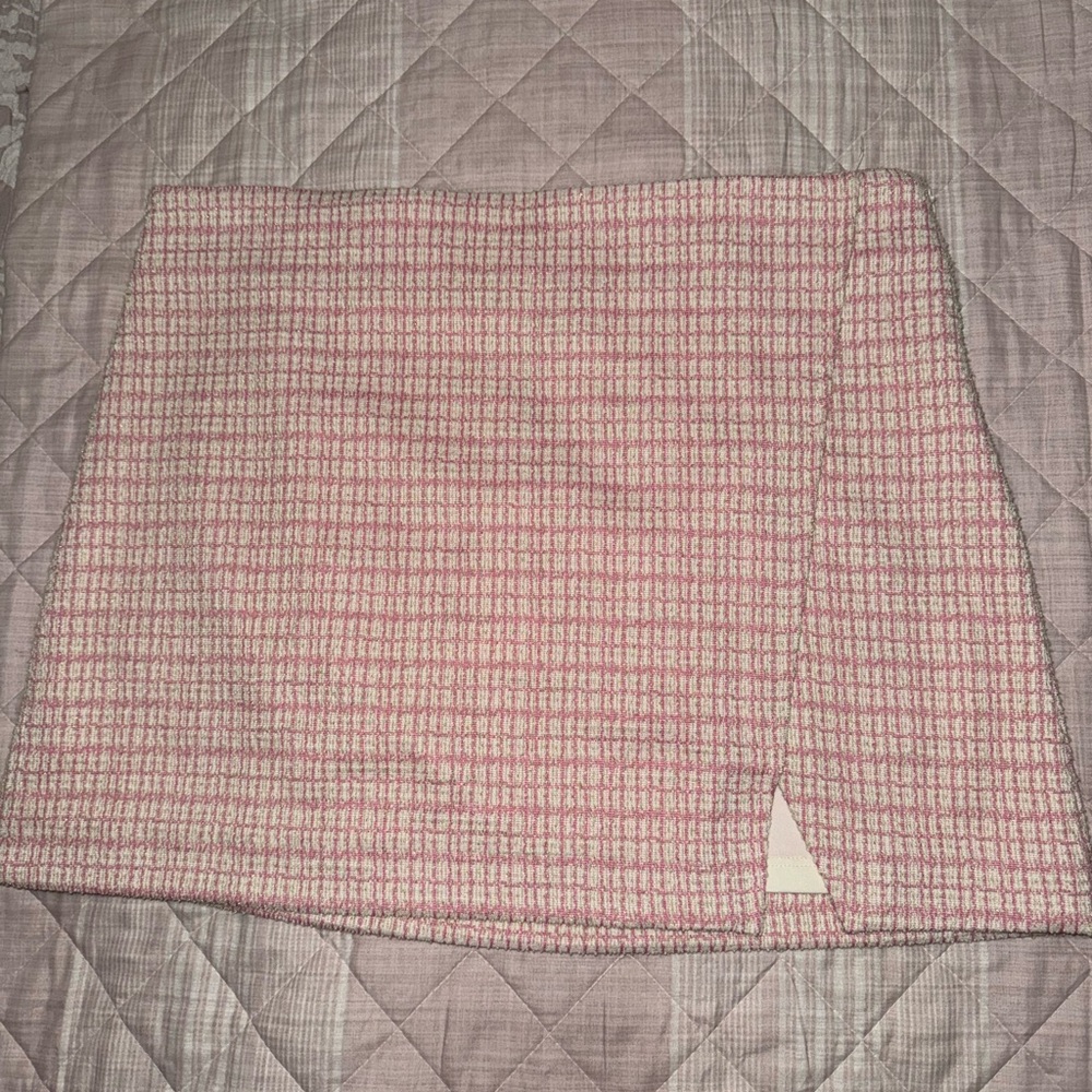 Pink Skirt with zipper by brand WAYF